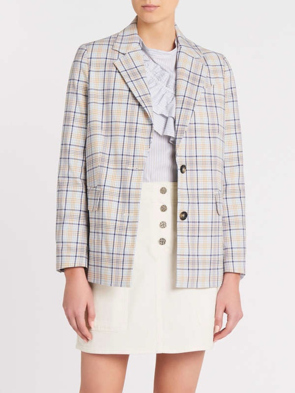 Baum und Pferdgarten  The Brianna Jacket in Light Spring Check Size 36 US 6 NWT